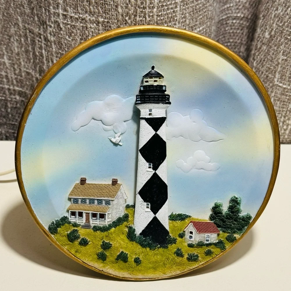 Lighthouse Cape Lookout NC Plate Light